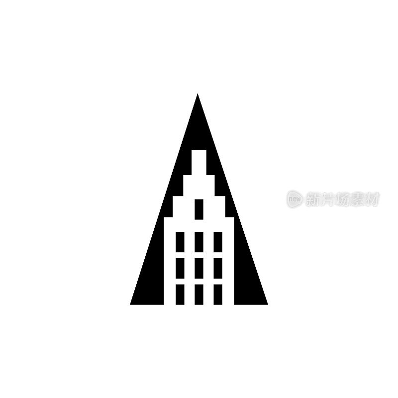 A Logo风格形状